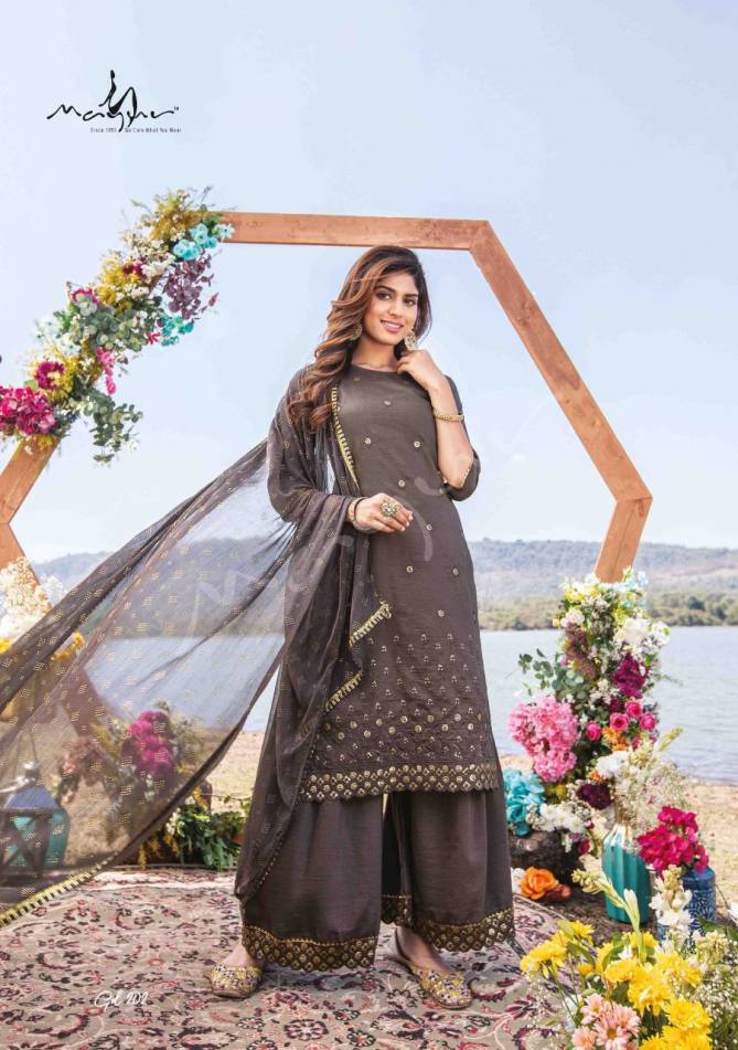 Mayur Global Desi 2 Fancy Designer Festive Wear Kurti With Pant And Dupatta Readymade Collection